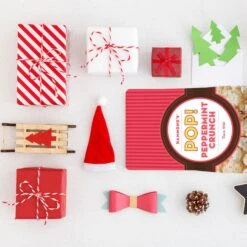 Holiday White Chocolate Peppermint Crunch Popcorn -Food - Candy LUCKYYOU 37