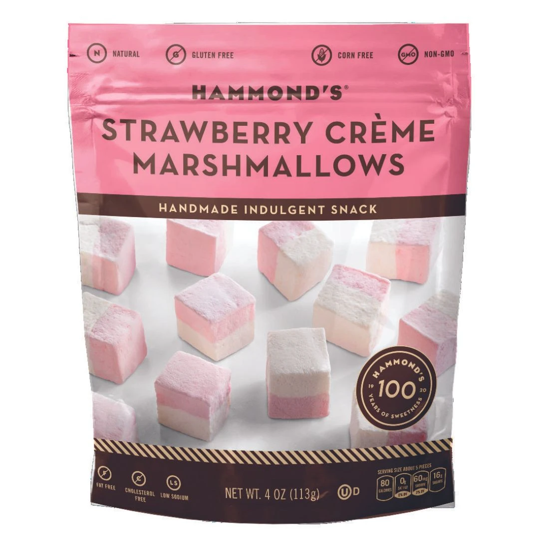 Strawberry Crème Marshmallows 1 Strawberry Crème Marshmallows