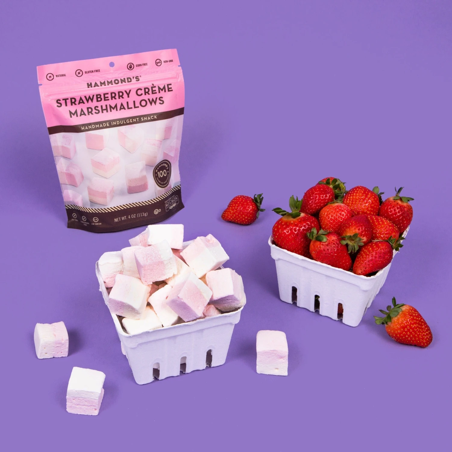 Strawberry Crème Marshmallows 3 Strawberry Crème Marshmallows - Image 3