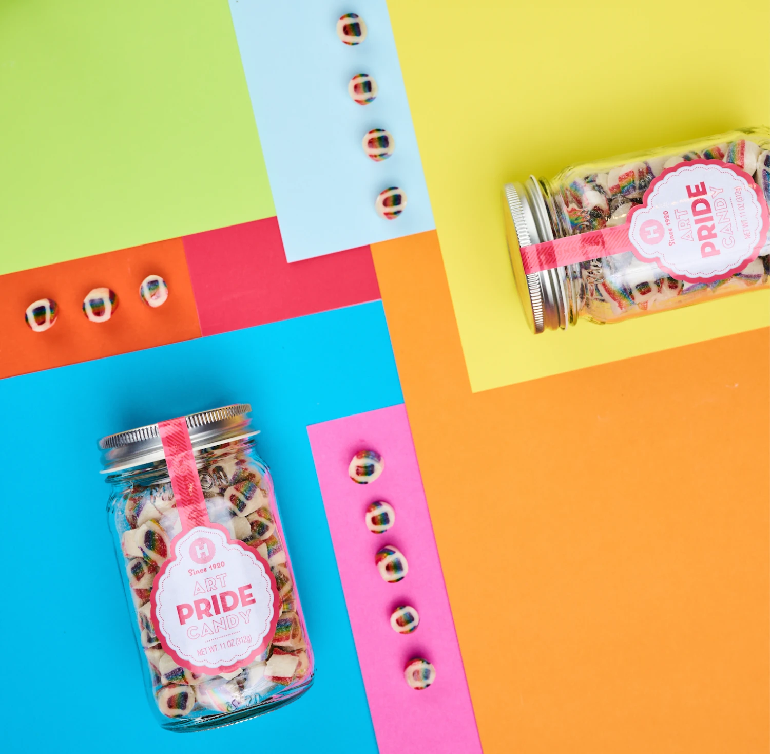 Pride Art Candy Mason Jar 2 Pride Art Candy Mason Jar - Image 2