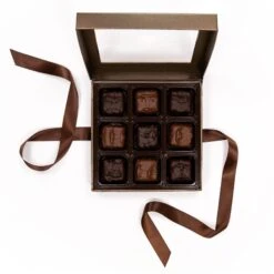Front Page 7 Assorted Chocolate Covered Marshmallow Brown Box