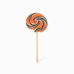 Black And Orange Lollipops