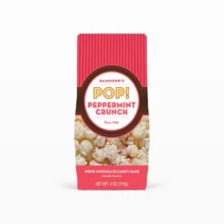 Holiday White Chocolate Peppermint Crunch Popcorn